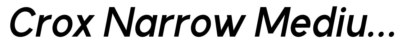 Crox Narrow Medium Italic